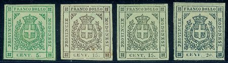 Antichi Stati Italiani - Modena - 1860 Governo Provvisorio serie di sette...