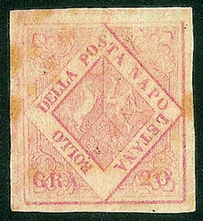 Antichi Stati Italiani - Napoli - 1858 gr.20 rosa chiaro II tavola (13)Nuovo...