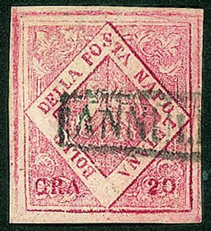 Antichi Stati Italiani - Napoli - 1860 - Falso del 20 grana del VIII tipo...