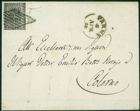 Antichi Stati Italiani - Parma - Lettera da Parma a Colorno il 8 aprile 1859...