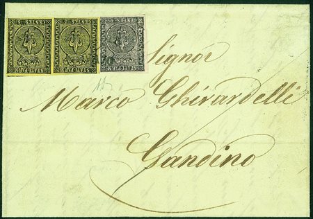 Antichi Stati Italiani - Parma - Bicolore composta da coppia del 5 cent...