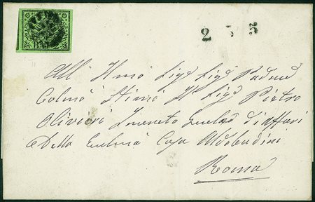 Antichi Stati Italiani - Stato pontificio - Linea Frascati Roma - lettera con...