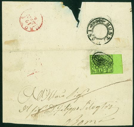 Antichi Stati Italiani - Stato pontificio - Muto di Monterosi (P.ti 13) su...