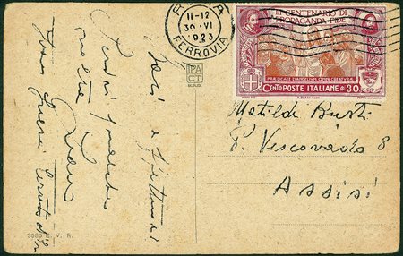 Regno - Vittorio Emanuele III - 30 cent Propaganda Fide (132) isolato su...