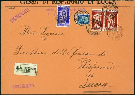 Regno - Vittorio Emanuele III - Lettera in tariffa centesimi ottanta per la...