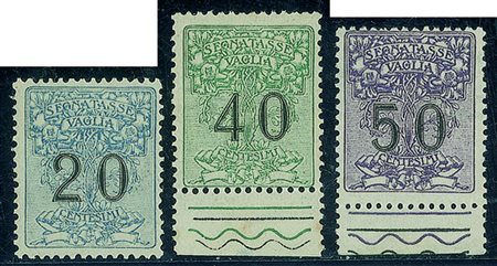 Regno - Segnatasse - 1924 - Segnatasse Vaglia (1/6)Serie completa - gomma...