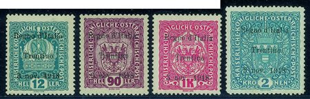 Occupazioni I guerra mondiale - Trentino-Alto Adige - 1918 - Primi 16 valori...
