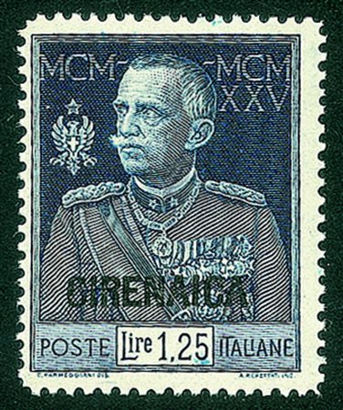 Colonie - Cirenaica - 1926 - 1,25 lire Giubileo (26)Gomma integra