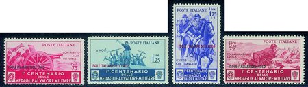 Colonie - Egeo - 1934 - Medaglie (80/90 + 38/46 Aerea) - emissione...
