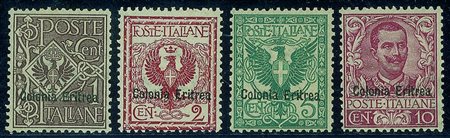Colonie - Eritrea - 1903 - Floreale soprastampata (19/29)Serie completa -...