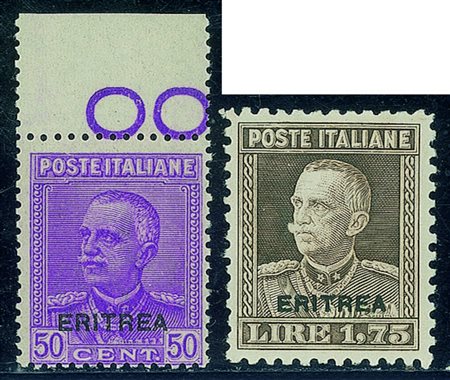 Colonie - Eritrea - 1928/1929 - Soprastampati (136/137) - serie completaGomma...