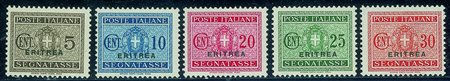 Colonie - Eritrea - 1934 - Segnatasse (26/38) - serie completaNuova con gomma...