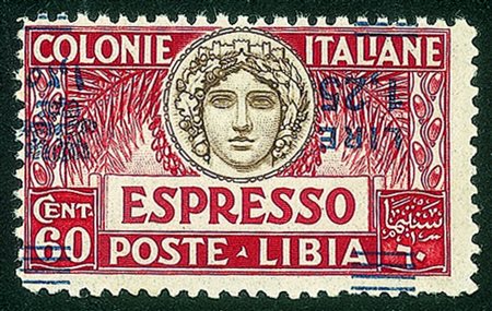 Colonie - Libia - 1927 - 1,25 lire su 60 cent (12b varietà)Soprastampa...