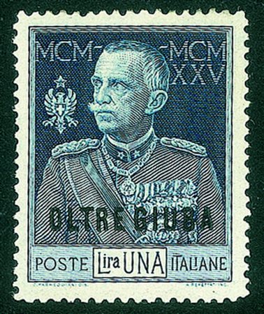 Colonie - Oltre Giuba - 1925/1926 - 1 lira Giubileo del Re (22) dentellato 13...