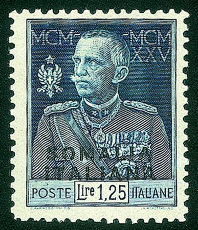 Colonie - Somalia - 1926 - 1,25 lire Giubileo (69)Dentellato 11 - gomma...