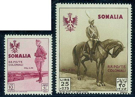 Colonie - Somalia - 1935 - Visita del Re (199/212) - serie completaGomma...