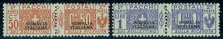 Colonie - Somalia - 1923 - Pacchi Postali (10/14)Serie completa - gomma integra