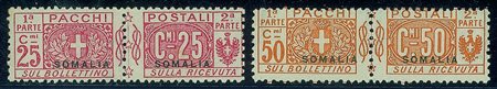 Colonie - Somalia - 1923 - Pacchi Postali (15/20)Serie completa - gomma integra