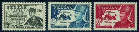 Occupazioni straniere delle colonie - Occupazione Francese - Fezzan - 1949 -...