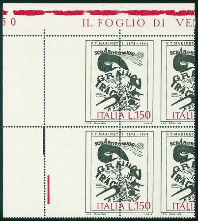 Repubblica - Dopo il 1970 - 1976 - 150 lire Marinetti (1338 varietà) -...