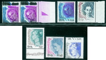 Repubblica - Dopo il 1970 - 2003/2004 - Insieme di 5 esemplari e una coppia...