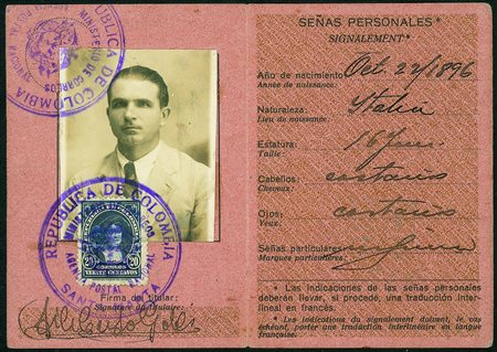 Estero - Colombia - Tessera postale affrancata 20 cent Colombo (486) - Santa...