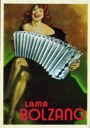 Cartoline - Pubblicitarie - Lama Bolzano - illustratore BoccasileNuova FG