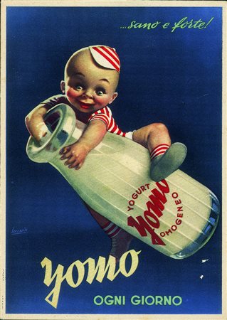 Cartoline - Pubblicitarie - Yomo ...sano e forte! - illustratore...