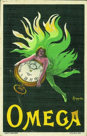 Cartoline - Pubblicitarie - Omega orologi - illustratore CappielloPiega...