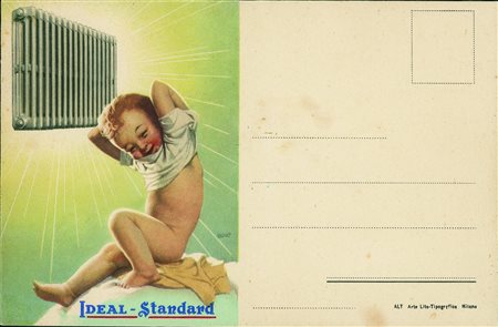 Cartoline - Pubblicitarie - Ideal Standard - illustratore BoccasileNuova FG -...