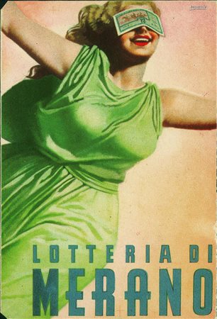 Cartoline - Pubblicitarie - Lotteria di Merano - singola - illustratore...