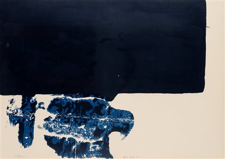 Franco Angeli (Roma 1935 - 1988)  - Frammento americano