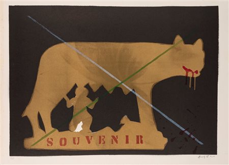 Franco Angeli (Roma 1935 - 1988)  - Souvenir
