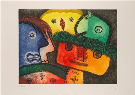 Enrico Baj (Milano 1924 - Vergiate 2003)  - Personaggi