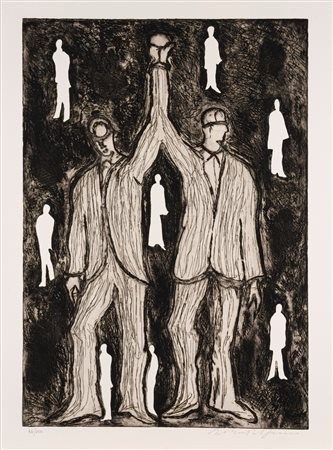 Roberto Barni (Pistoia 1939)  - Vincitore e vinto, 1990