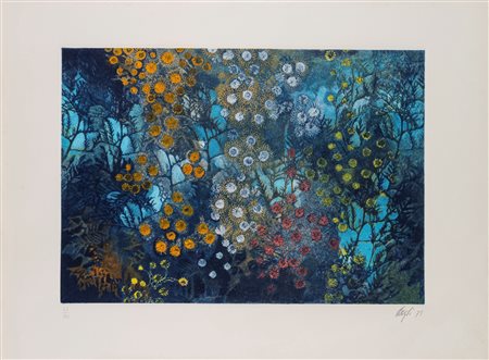 Corrado Cagli (Ancona 1910 - Roma 1976)  - Fiori nel bosco, 1975