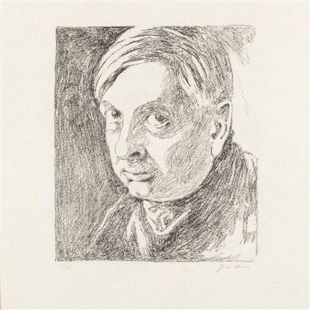Giorgio de Chirico (Volos 1888 - Roma 1978)  - Autoritratto, 1972