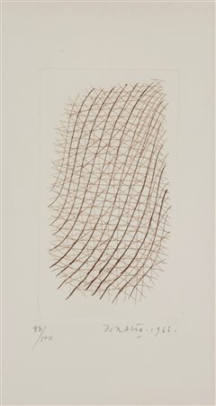 Piero Dorazio (Roma 1927 - Perugia 2005)  - Reticolo, 1966