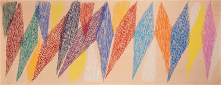 Piero Dorazio (Roma 1927 - Perugia 2005)  - Composizione rosa, 1990