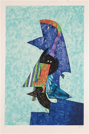 Gianni Dova (Roma 1925 - Pisa 1991)  - Totem