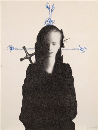 Omar Galliani (Montecchio Emilia 1954)  - Amore Sacro