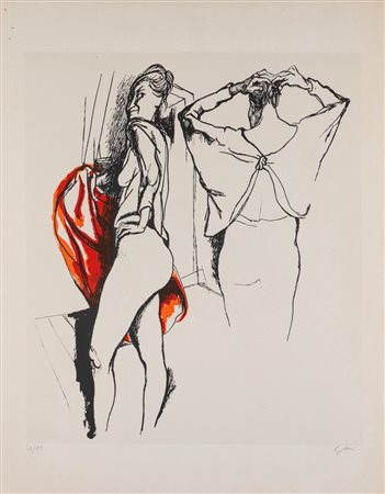 Renato Guttuso (Bagheria 1911 - Roma 1987)  - Nudi