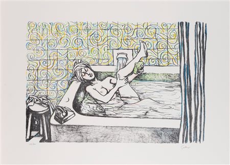 Renato Guttuso (Bagheria 1911 - Roma 1987)  - Acquario