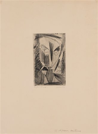 Asger  Jorn (Jutland 1914 - Aarhus 1973)  - Dépression soutenue, 1944