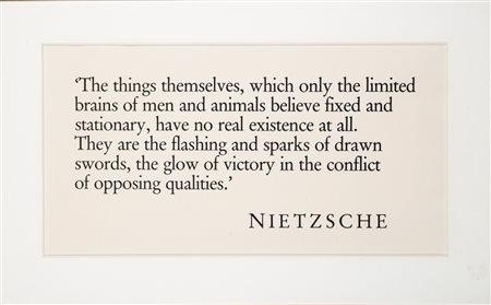 Joseph Kosuth (Toledo, Ohio 1945)  - Progetto "Pretext", 1989