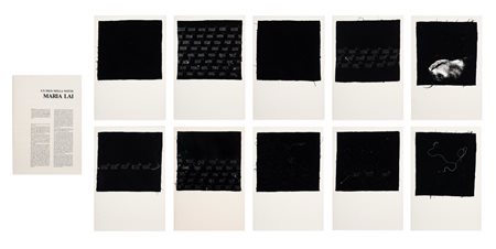 Maria Lai (Ulassai 1919 - Cardedu 2013)  - Un filo nella notte, 1984