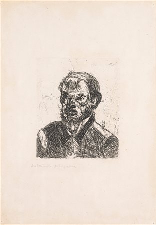 Antonio Ligabue (Zurigo 1899 - Gualtieri 1965)  - Autoritratto