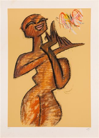 Roberto Sebastian Matta (Santiago Del Cile  1911 - Civitavecchia 2002)  - Figura femminile