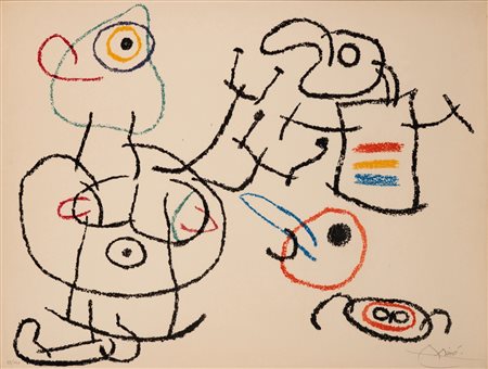 Joan Mirò (Barcellona 1893 - Maiorca 1983)  - Ubu aux baléares, 1971