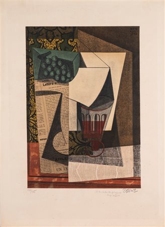 Emilio Pettoruti (La Plata 1892 - Parigi 1971)  - Grappe de raisin